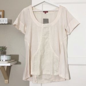 NWT Anthropologie Short Sleeve Blouse
